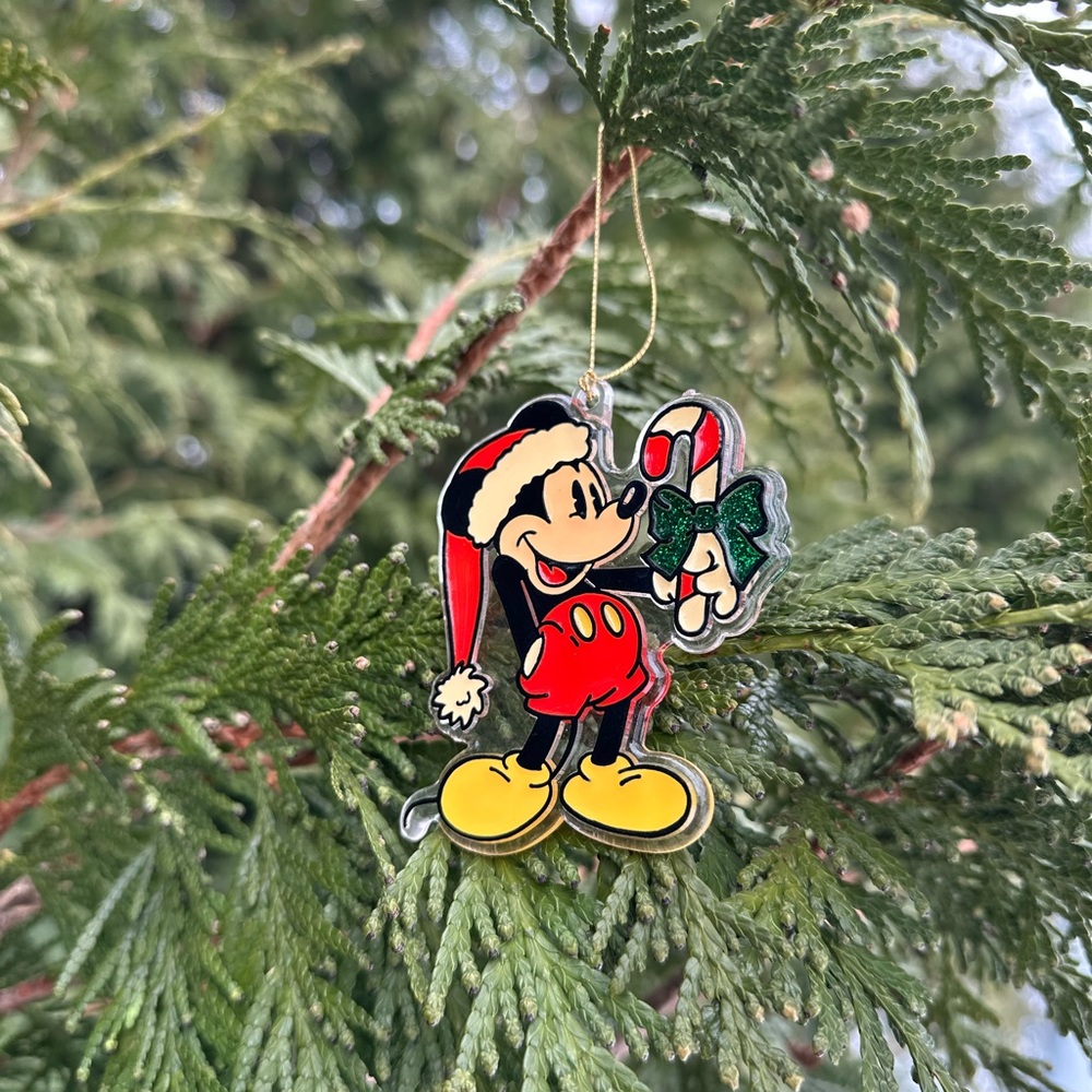Walt Disney World | Monogram Production Mickey & Candy Cane Ornament